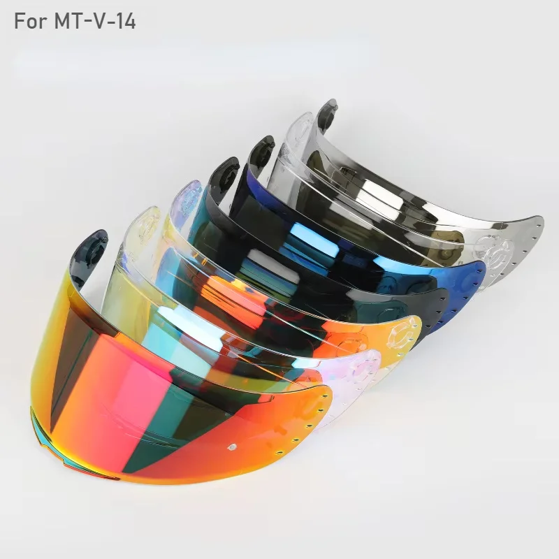 

Motorcycle helmet Visor Anti-UV PC visor Lens v14 Model Clear Smoke Dark Replacement Visor For MT V-14 Rapide Targo Blade 2