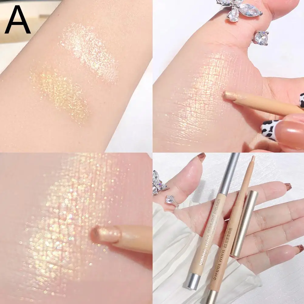 New Eye Shadow Pen sdraiato Silkworm Pencil Lasting Natural palpebra Eyeliner Pearl Tool Brighten Shimmer Highlighter Matte Makeup