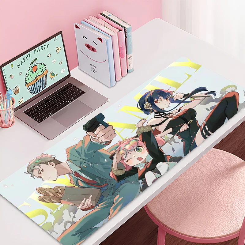 

Mousepad Large S-SPY×FAMILYs Office Computer Desk Mat Keyboard Mouse Pad Laptop Cushion Non-slip Deskpad PC HD Anime Mousepad