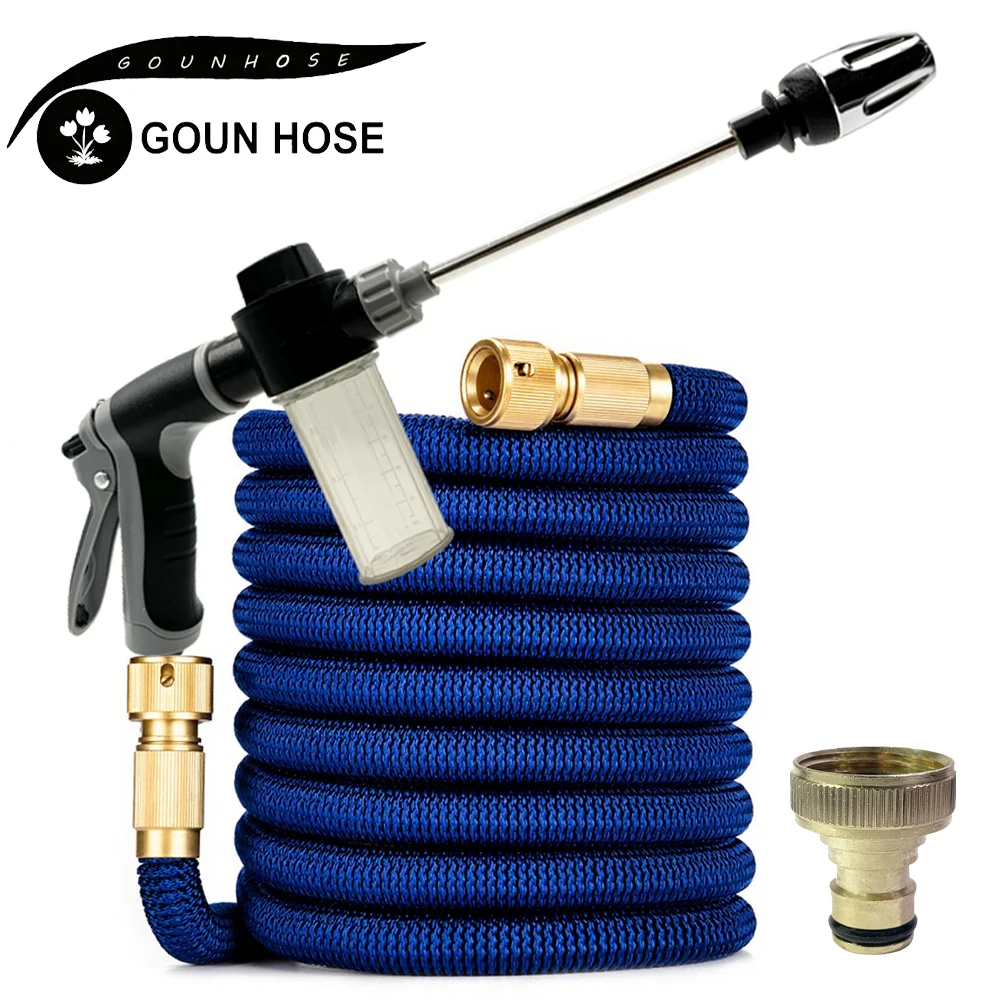 

1PC Garden Hose Expandable Magic Water Pipes Rubber Home Garden Daily Watering Tools High-Pressure Car Wash Cleaning Water Gun