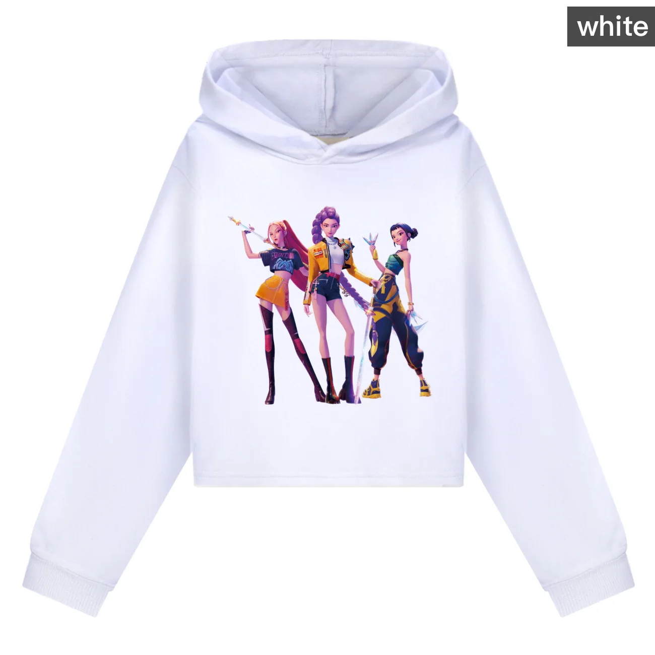 

KPop Demon Hunters Huntrix Kids Hoodie Baby Girls Teen Cartoon Fashion Sweatshirt Casual Autumn Jacket for Youth