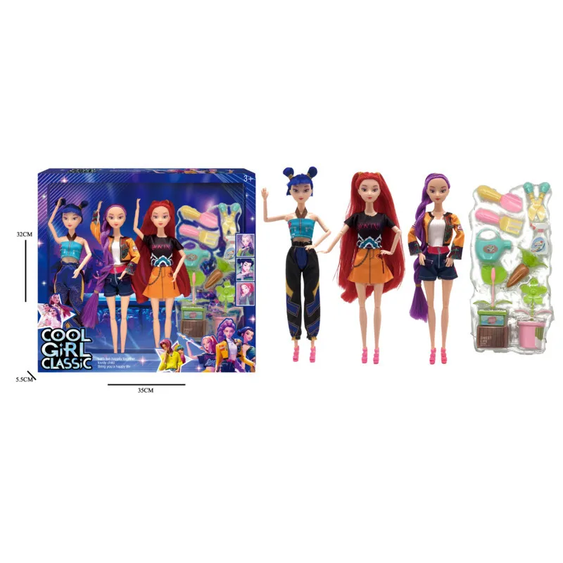 30cm アニメ KPOP デモンハンターズ ドール おもちゃ ルミ ミラ ゾイ フィギュア ドール K-POP 鬼滅の刃 デスクスタチュー ビニールドール おもちゃ 子供向けギフト