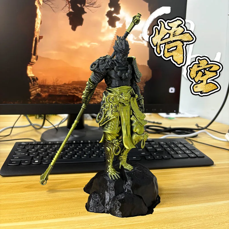 神話: wukong 3Dモデルゲーム、黒い周辺機器、ハンディデスク、DIY装飾工芸品