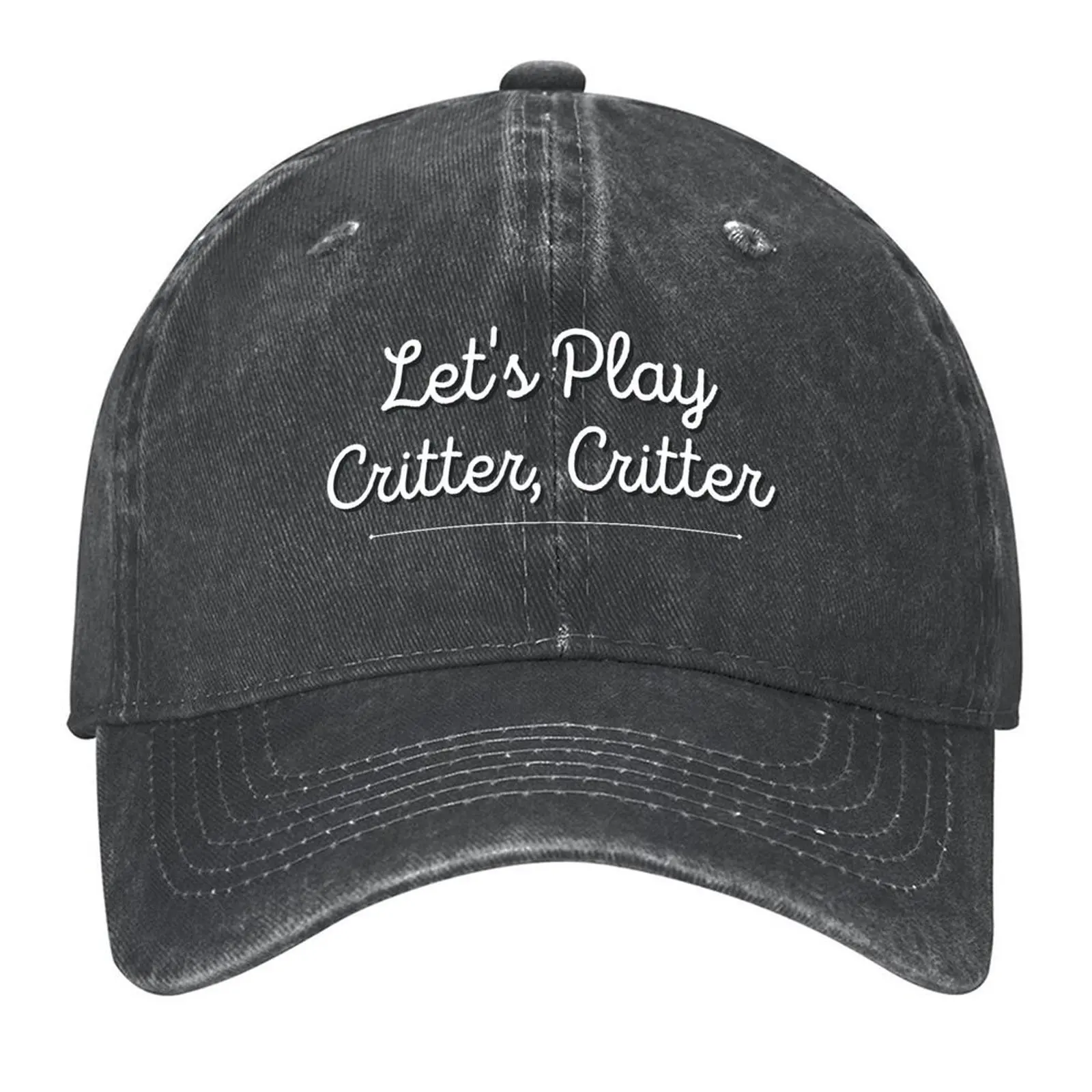 

Let's Play Critter, Critter (Koe Wetzel) Baseball Cap Snapback Cap Hat Man Luxury Anime Hat custom caps Baseball For Men Women's