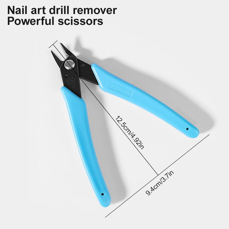 Professional Stainless Steel Nail Art Tools Rhinestones Cutter Plier Chain Scissors Manicure Drill Clipper Remover Beauty Salon