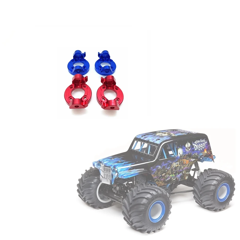 

2Pcs C Hub Carrier for LOSI LMT 4WD Solid Axle Monster Truck RC,Red