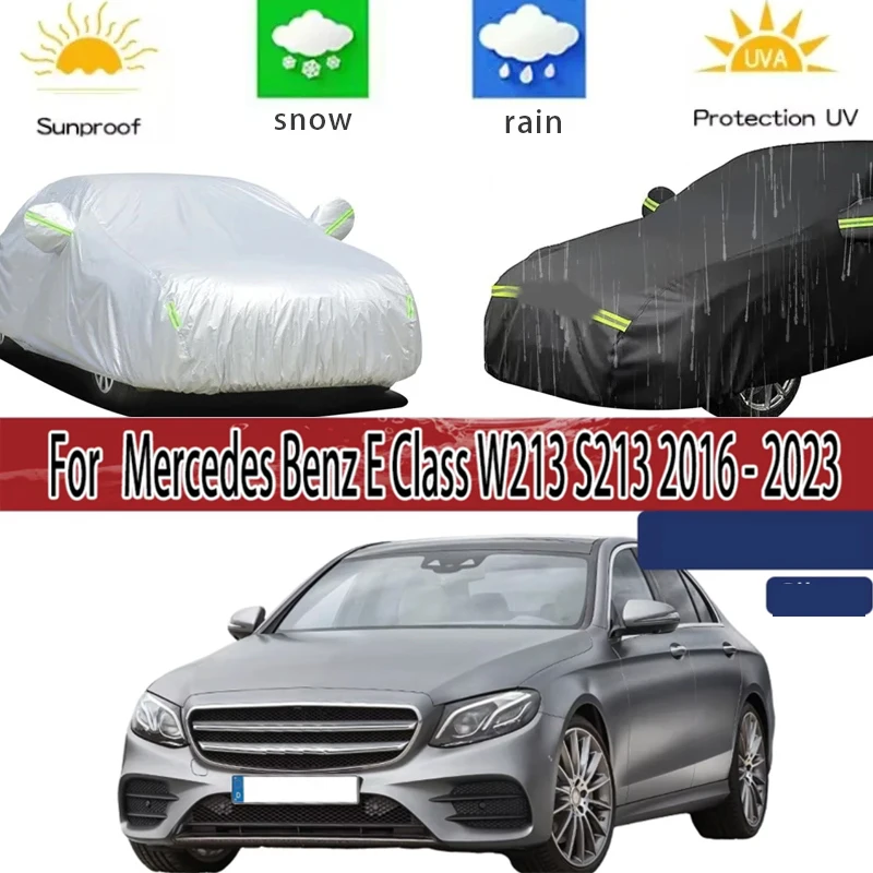 

For Mercedes Benz E Class W213 S213 Full Car Covers Outdoor Sun Anti UV Rain Snow Dust Protection Oxford Cloth Accessories