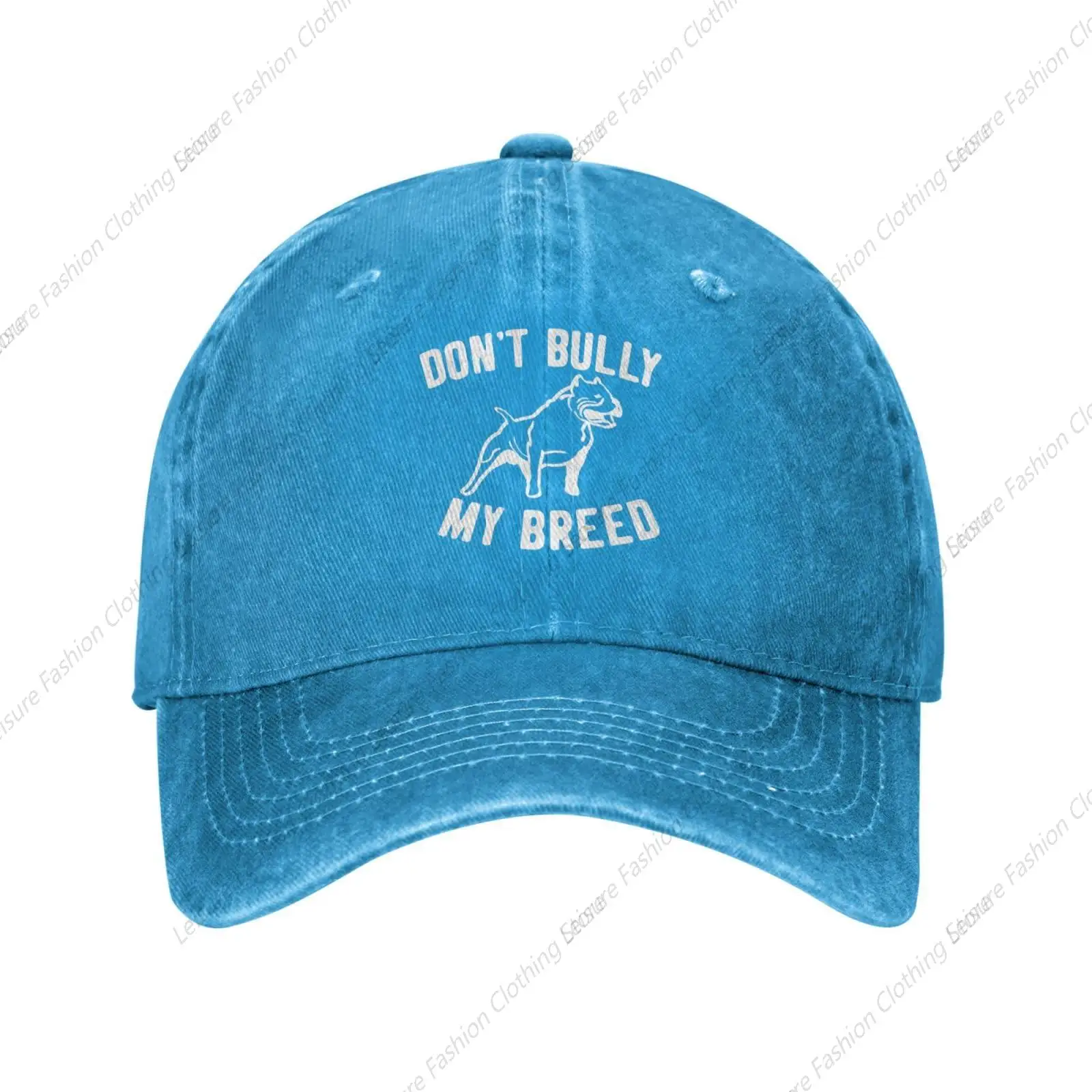 Unisex Cowboy Baseball Caps Don't Bully My Breed Pitbull Adjustable Trucker Cap Baseball Hat