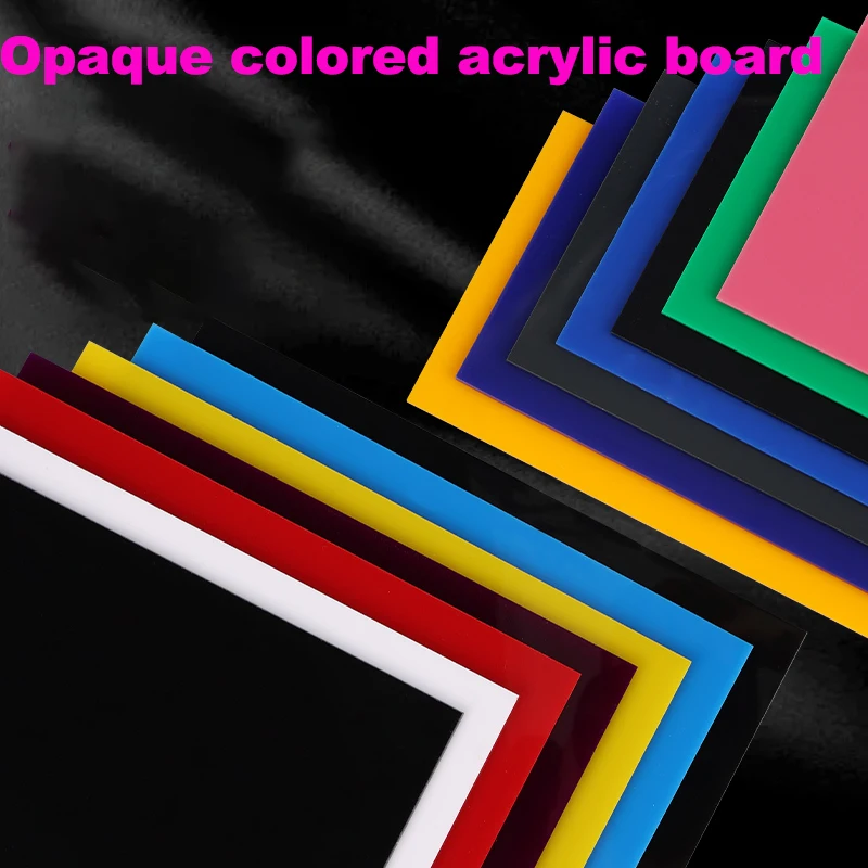 

Opaque Colorful Acrylic Sheet Plexiglass Tinty Board For Signs,DIY Crafts,Advertising,Decoration Thickness: 3mm 5mm