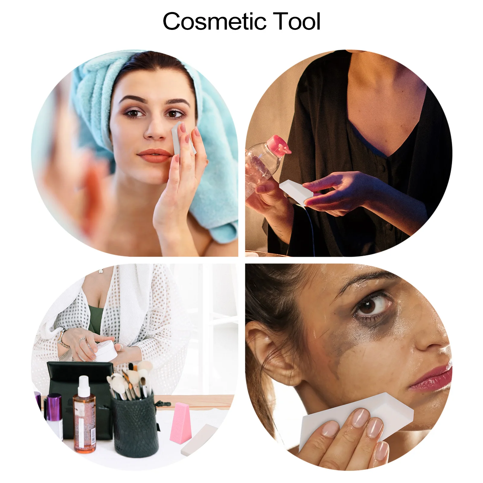 40 個のスポンジアプリケーター美容スポンジファンデーションコンシーラークリーム日焼け止めパウダーハイライトアイシャドウ用