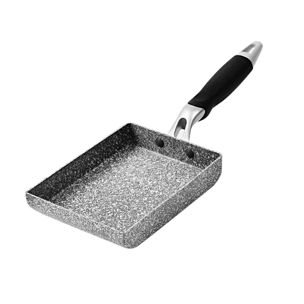 

Rectangular Non-Stick Omelette Pan Durable Cooking Skillet Maifanite Coating Flat Bottom Kitchen Cookware For Easy Flipping