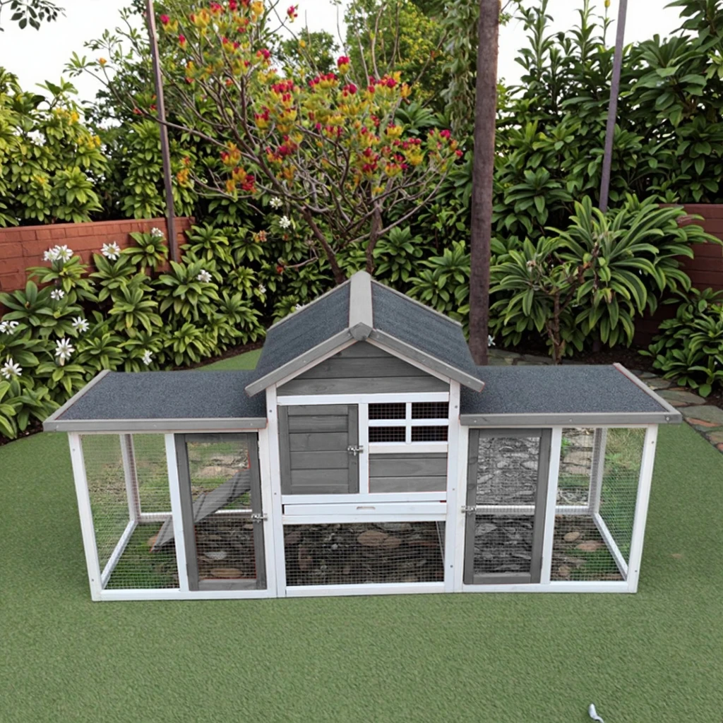 

Настраиваемый большой деревянный курятник-вольер для кроликов, кур, хомяков, хорьков с горизонтальным раздвижным механизмом, модный дизайн