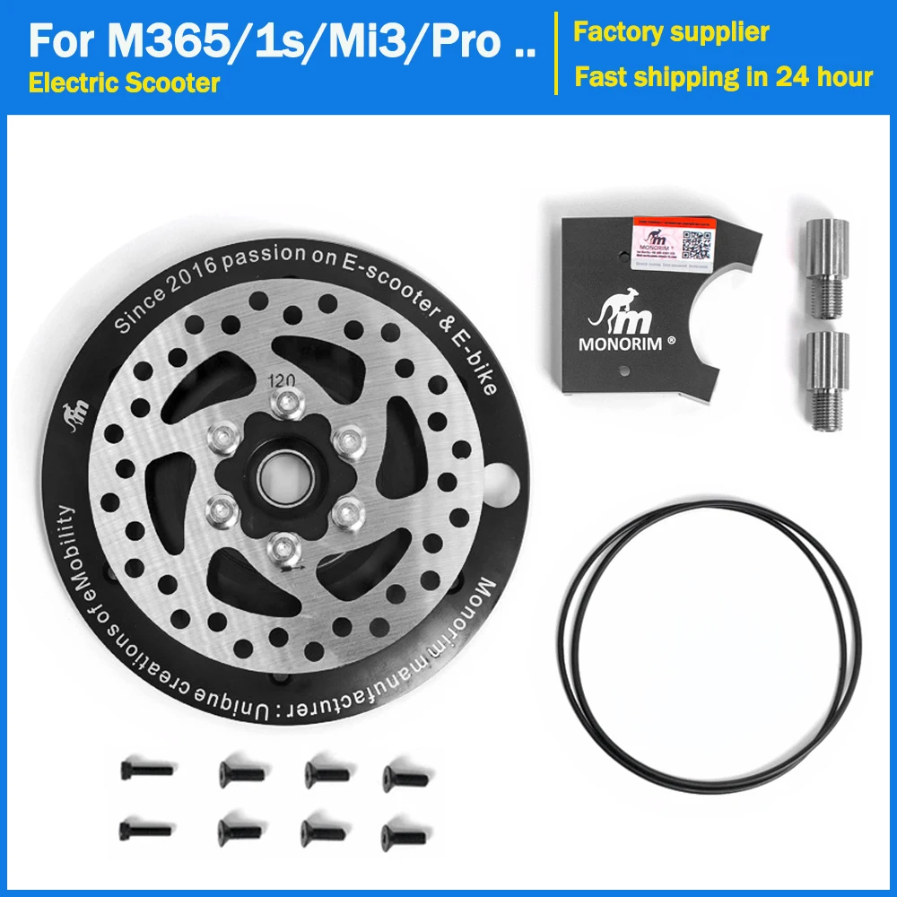 

Monorim 120mm Brake Disk Kits For Xiaomi M365/1s/Mi3/Pro/Pro2 Specially Front Motor Upgraded Electric Scooter MD FB Deck Disc