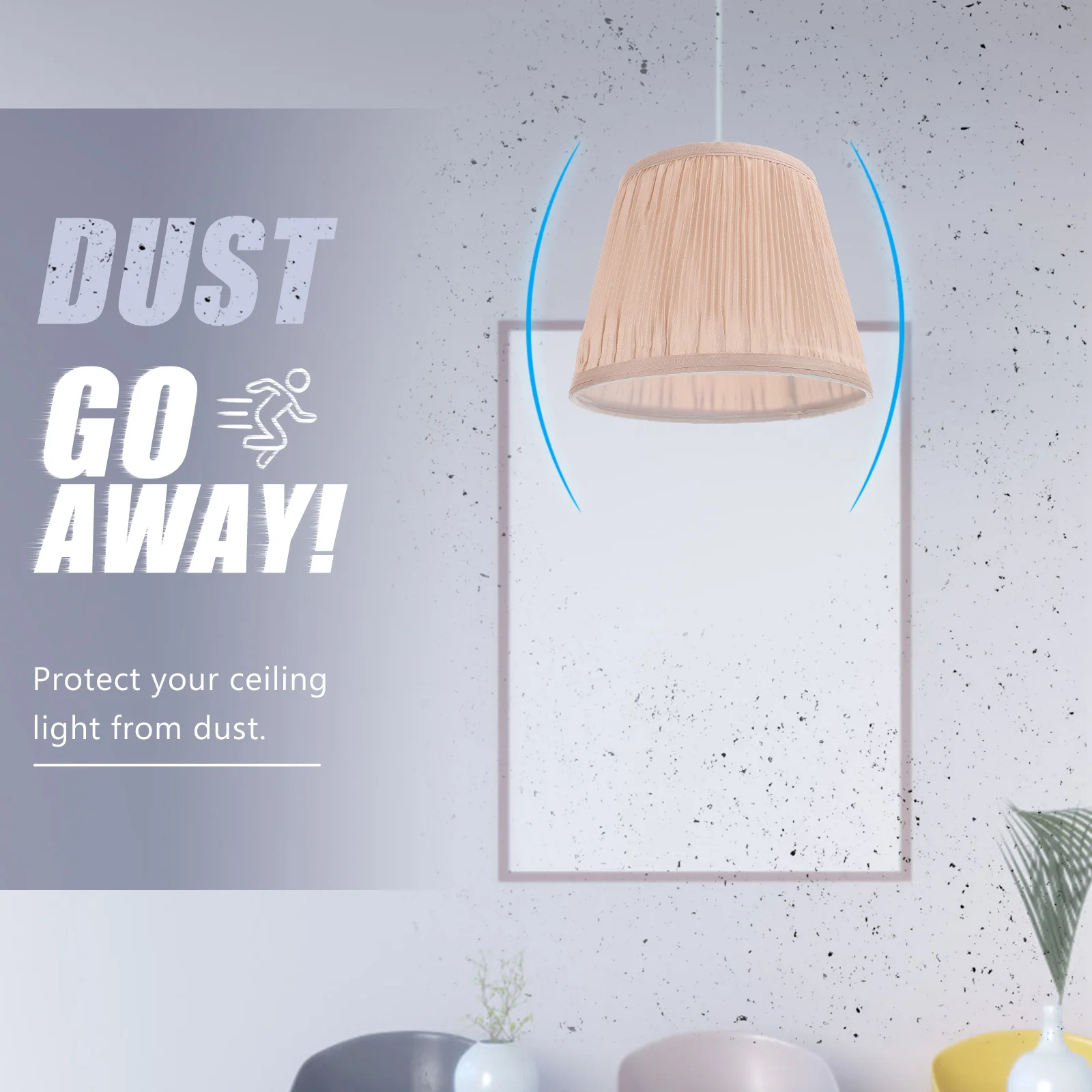 

Fabric Lamp Shade Table Lamp Cover E27 Household Hotel Bedroom Living Room Light Diffuser Soften Lighting Decorative Eye