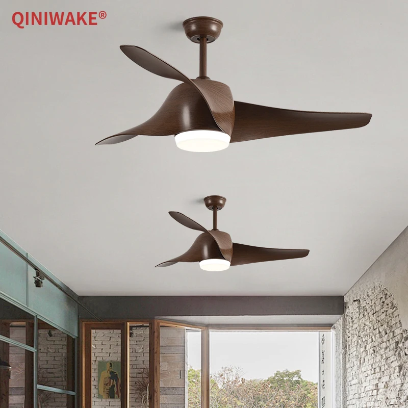 QINIWAKE 52 Inch Inverter Ceiling Fan with Remote Timing Energy-Saving Forward Reverse Rotation for Living Room & Bedroom