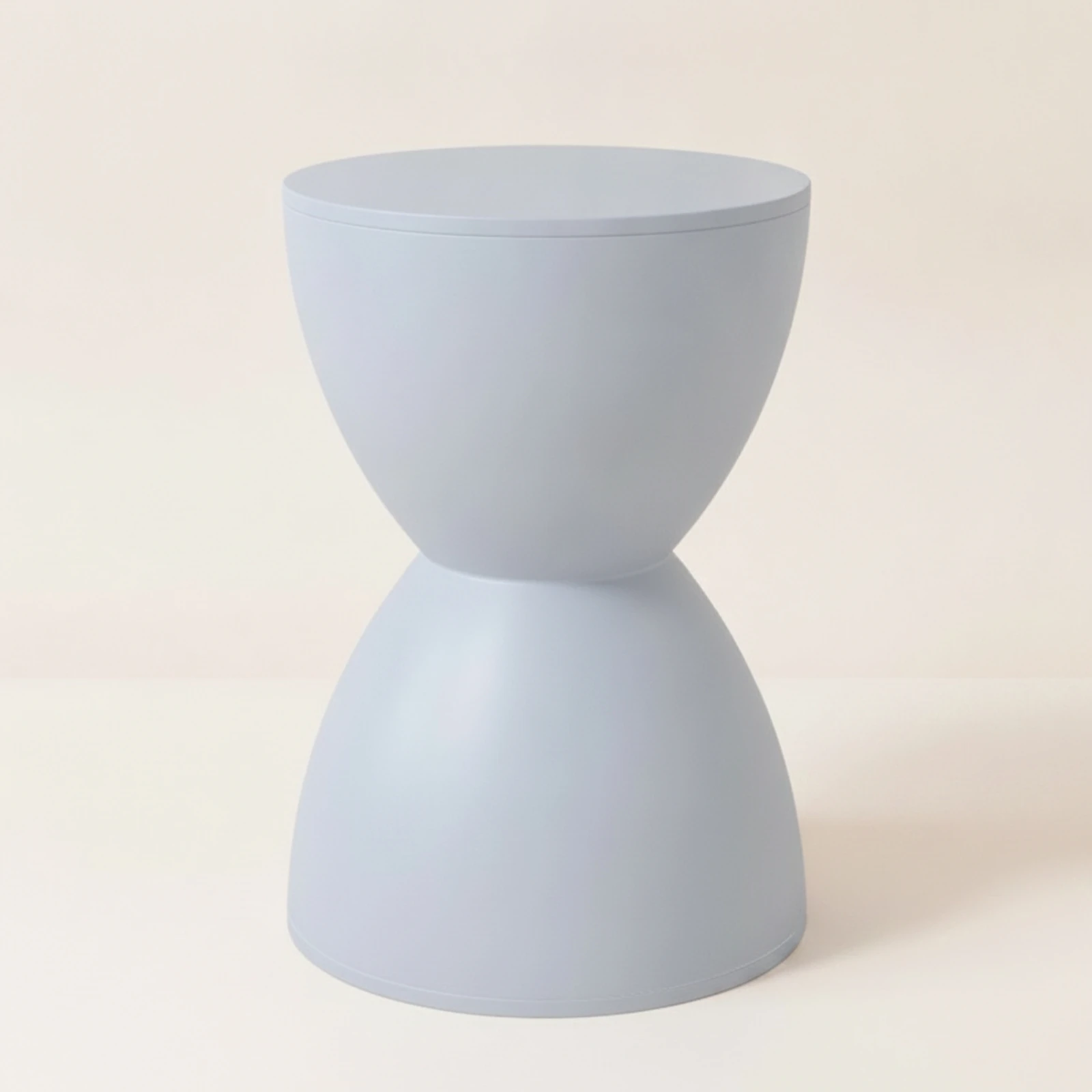 Plastic Stool Multipurpose Hourglass Stool Side Table Modern Furniture Minimalist for Living Room, Bedroom - view 3