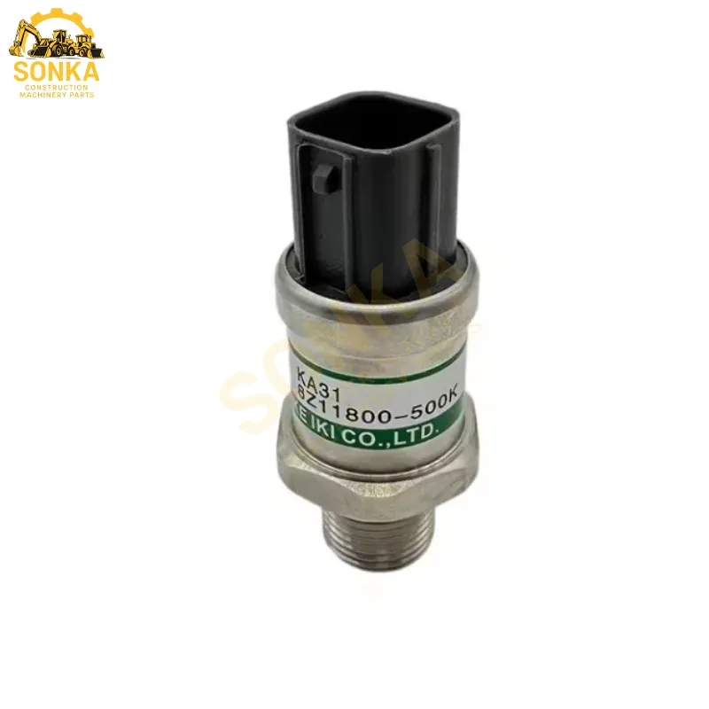 8Z11800-500K 6615289-500K 3Z11800-500K 50Mpa High Pressure Sensor for Doosan Excavator Part DH220-5 DX300LC DH220 DH225 DH300-7