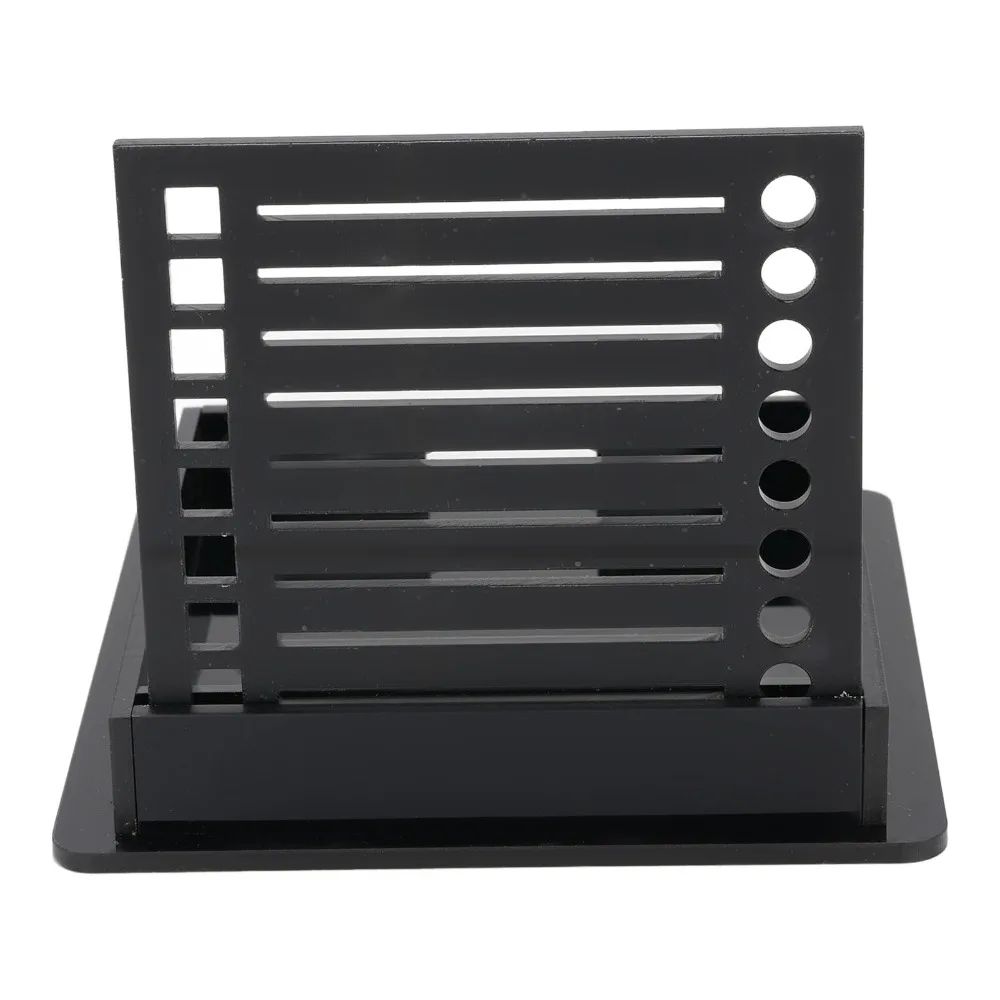 Efficient ABS Sticky Note Holder 3x3 Inch Black Memo Pad Organizer Reusable Sticky Pads Dispenser Office Desk