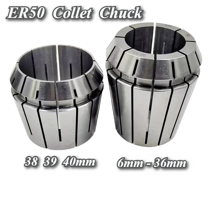 ER50 4 6 8 10 12 14 16-40mm Spring Collet Set High Precision  ER50 CNC Engraving Machine ER50 Spring Collect Chuck Clamp ER40