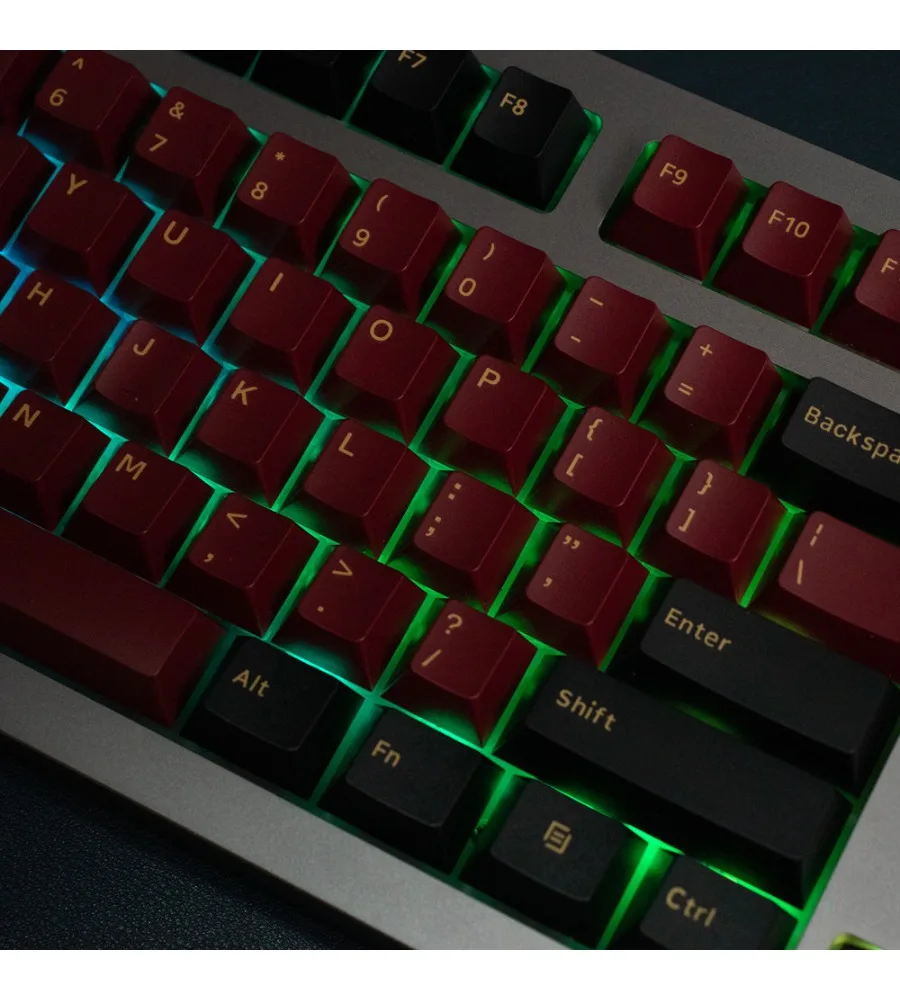 Original factory height full set suitable for wooting/made68 and other minimalist black/white mechanical keyboard keycaps