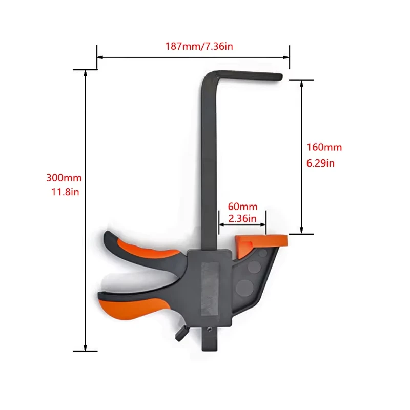 2Pcs Quick Release Track Saw Guide Rail Clamps for Circular Saw Guide Rail System for Universal Guide Rail, Carpenter Tools