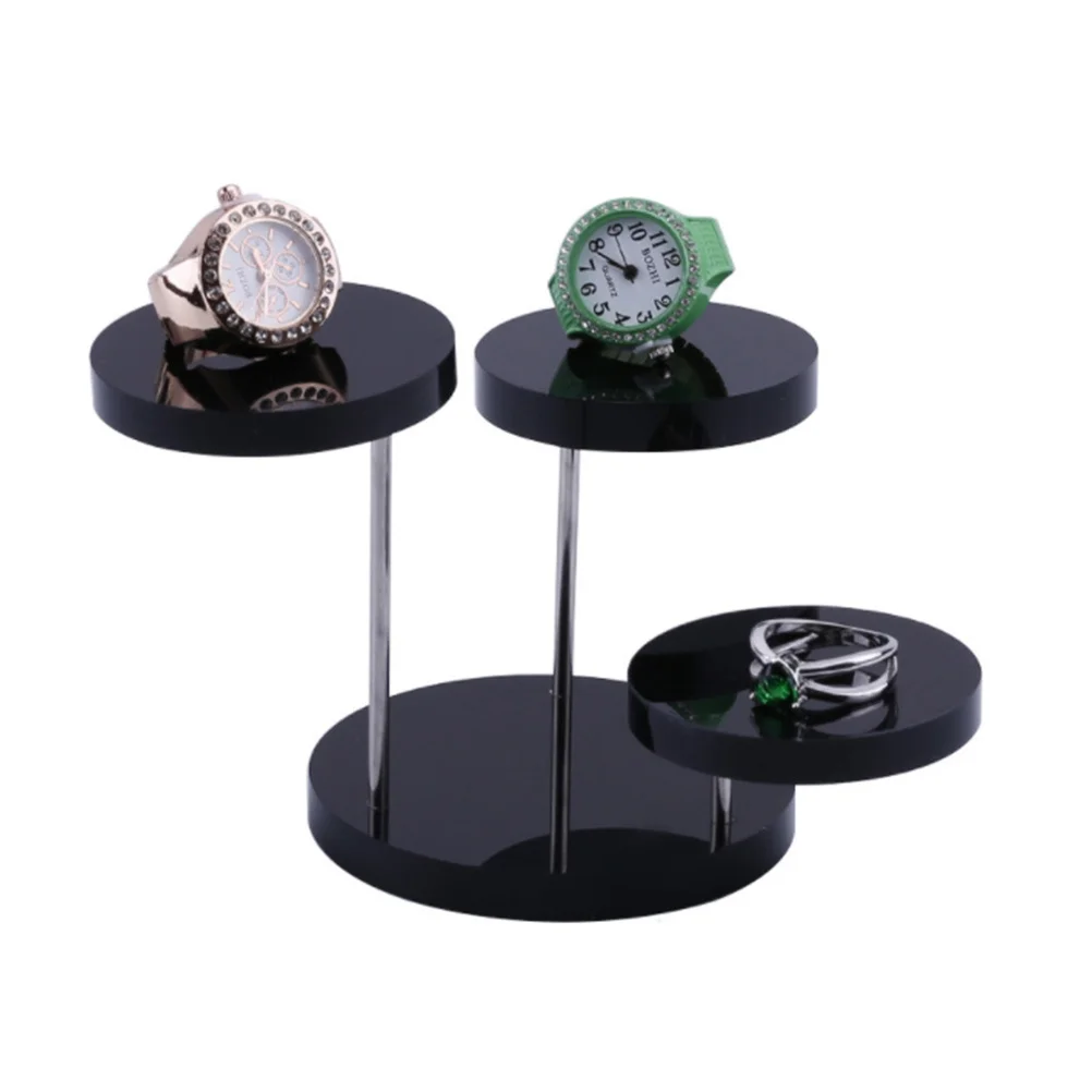 

2Pcs Jewelry Rack 3-Layer Rotating Acrylic Display Stand Necklace Ring Earring Organizer Storage Rack for