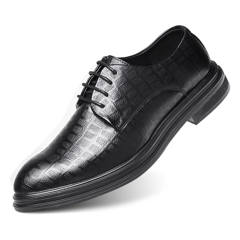 Men's Extra‑Large Size Derby Shoes, Formal Business Lace‑Up Footwear, Comfortable for Office and Daily Wear