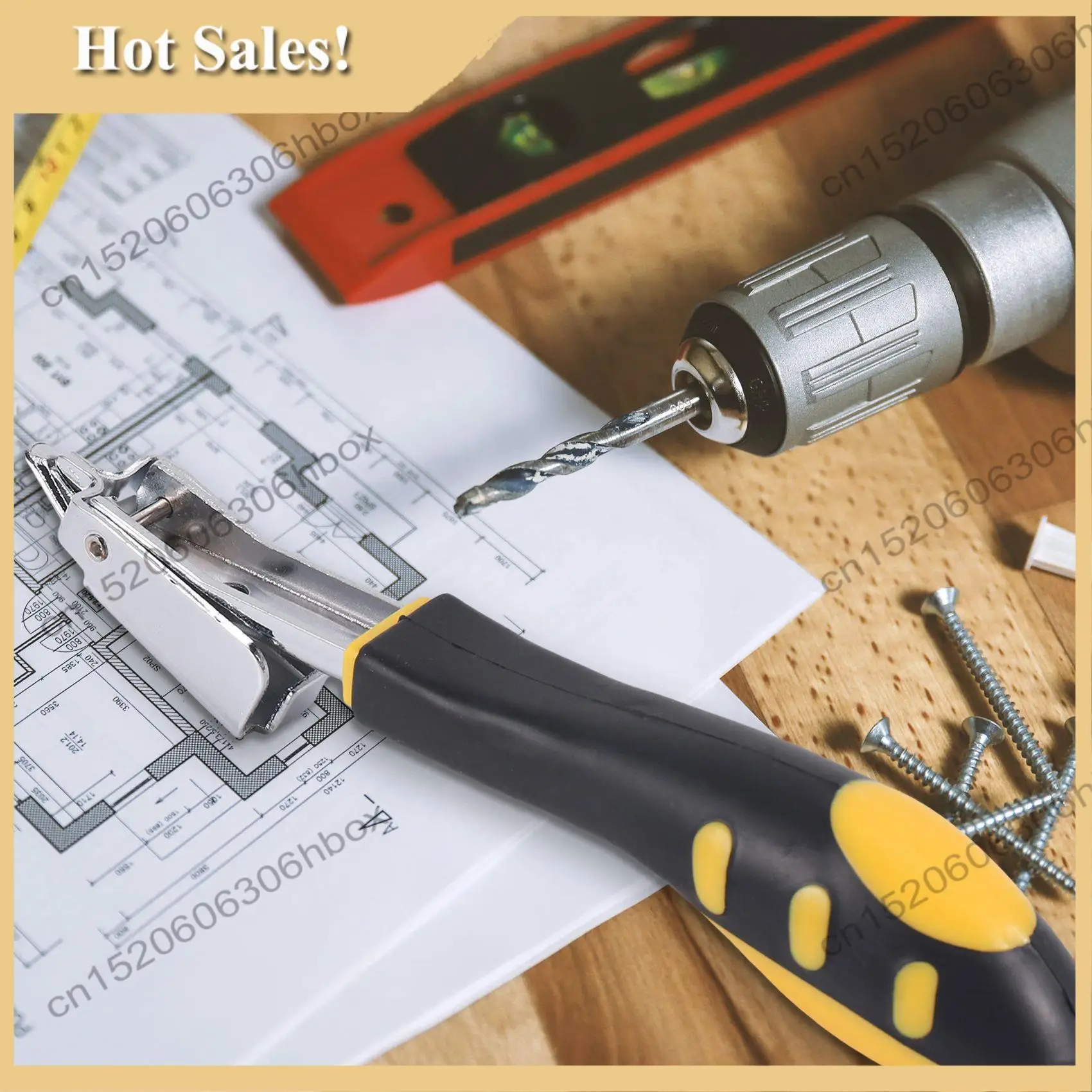 -HOPE Stapler Furnitur Pistol Staples Kuku untuk Alat Pelepas Paku Keling Pembingkaian Pelapis Pintu Kayu