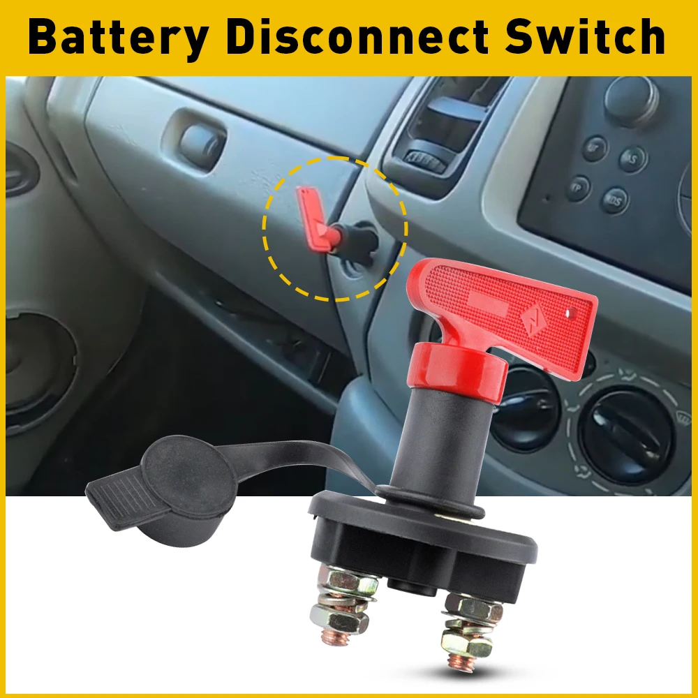 DC 12-24V 100A 200A 300A Car Rally Battery Switch Disconnecter Power Isolator Cut Off Switch Kit For Truck Car Motorcycle Boat