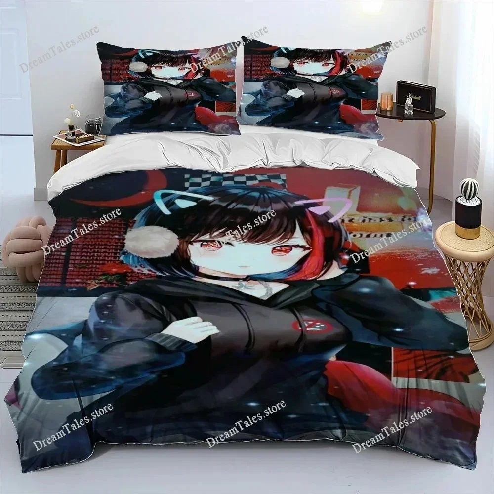 

Zero Two DARLING in The FRANXX Anime Comforter Bedding Set,Duvet Cover Bed Set Quilt Cover Pillowcase,Queen Size Bedding Set Kid
