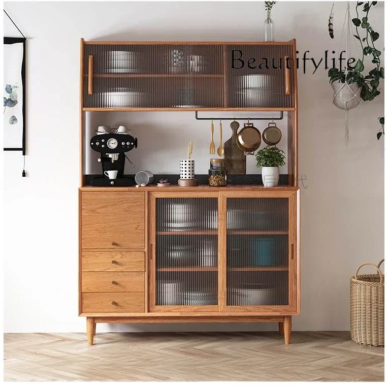 

muebles de salónNordic Solid Wood Sideboard Antique Style Simple Storage Wine Cabinet