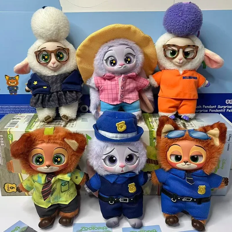 

Виниловые плюшевые куклы серии Disney Crazy Zootopia, милые экшн-куклы Ника Джуди от Zootopia, слепая коробка, игрушки, загадочная слепая коробка