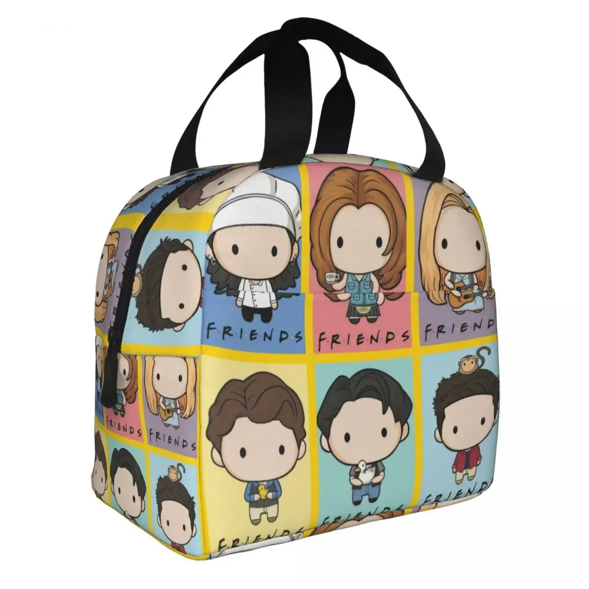 Friends TV Show Central Perk Insulated Lunch Bag Thermal Bag Reusable High Capacity Tote Lunch Box Bento Pouch Work Picnic