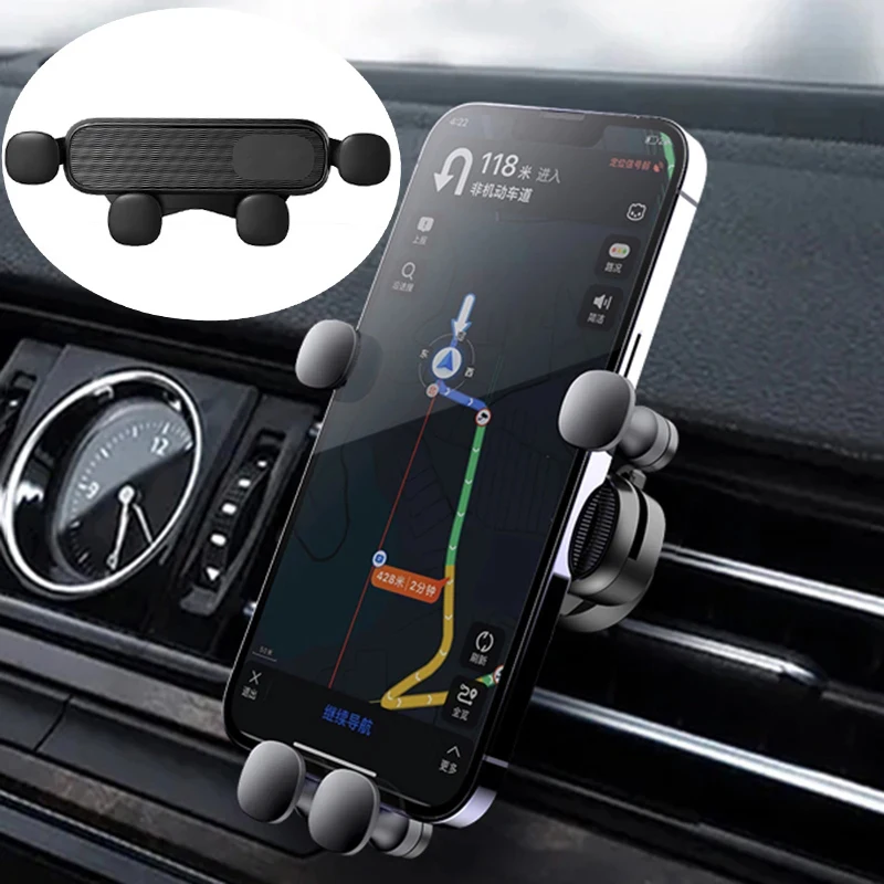 

Gravity Car Phone Holder Air Vent Mount Cell Phone Holder In-Car Mobile Support For Mobile Phone Universal GPS Stand New Upgrade