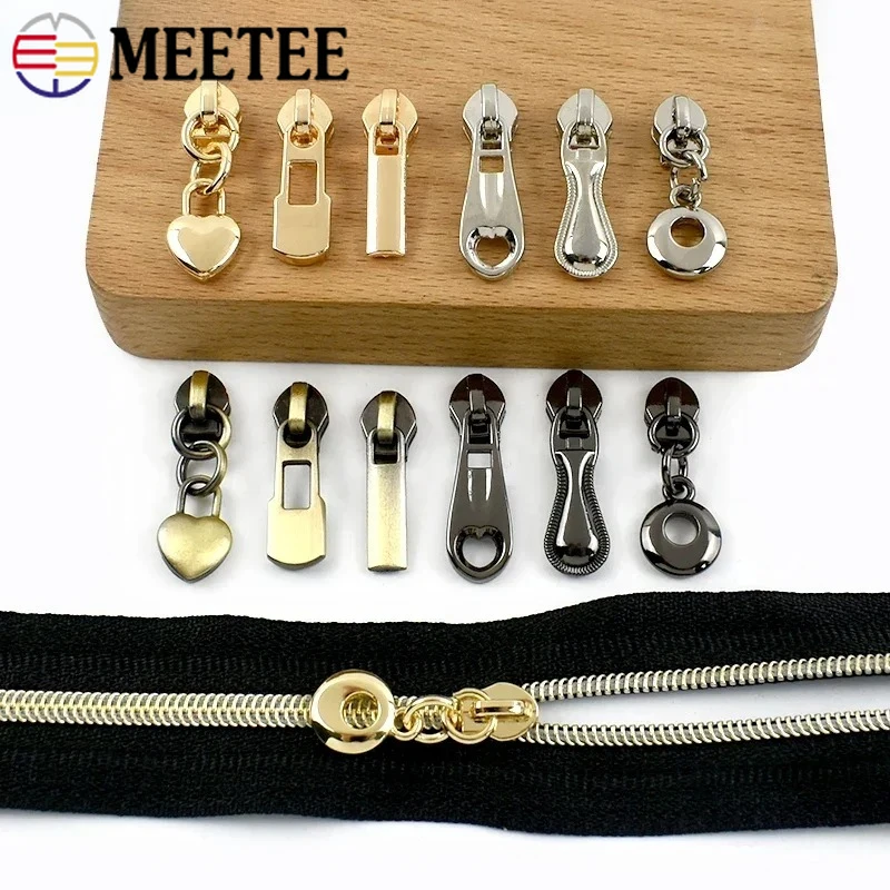 

10Pcs 3# Sewing Zipper Slider for Nylon Zips Clothes Closure Zippers Cursor Bag Replacement Ziper Heads Repair Jackets Zip Pull