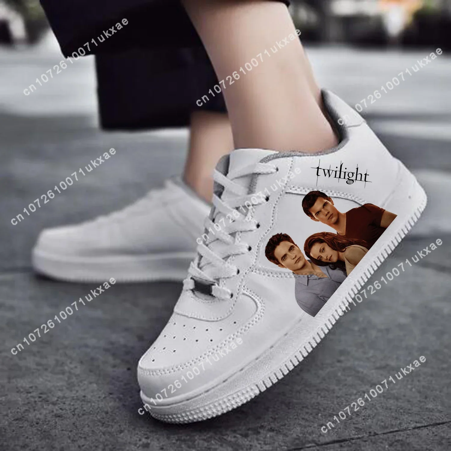 The Twilight Saga Movie AF Basketball Mens Womens Sports Running High Quality Flats Force Sneakers Lace Up Mesh Customized Shoe