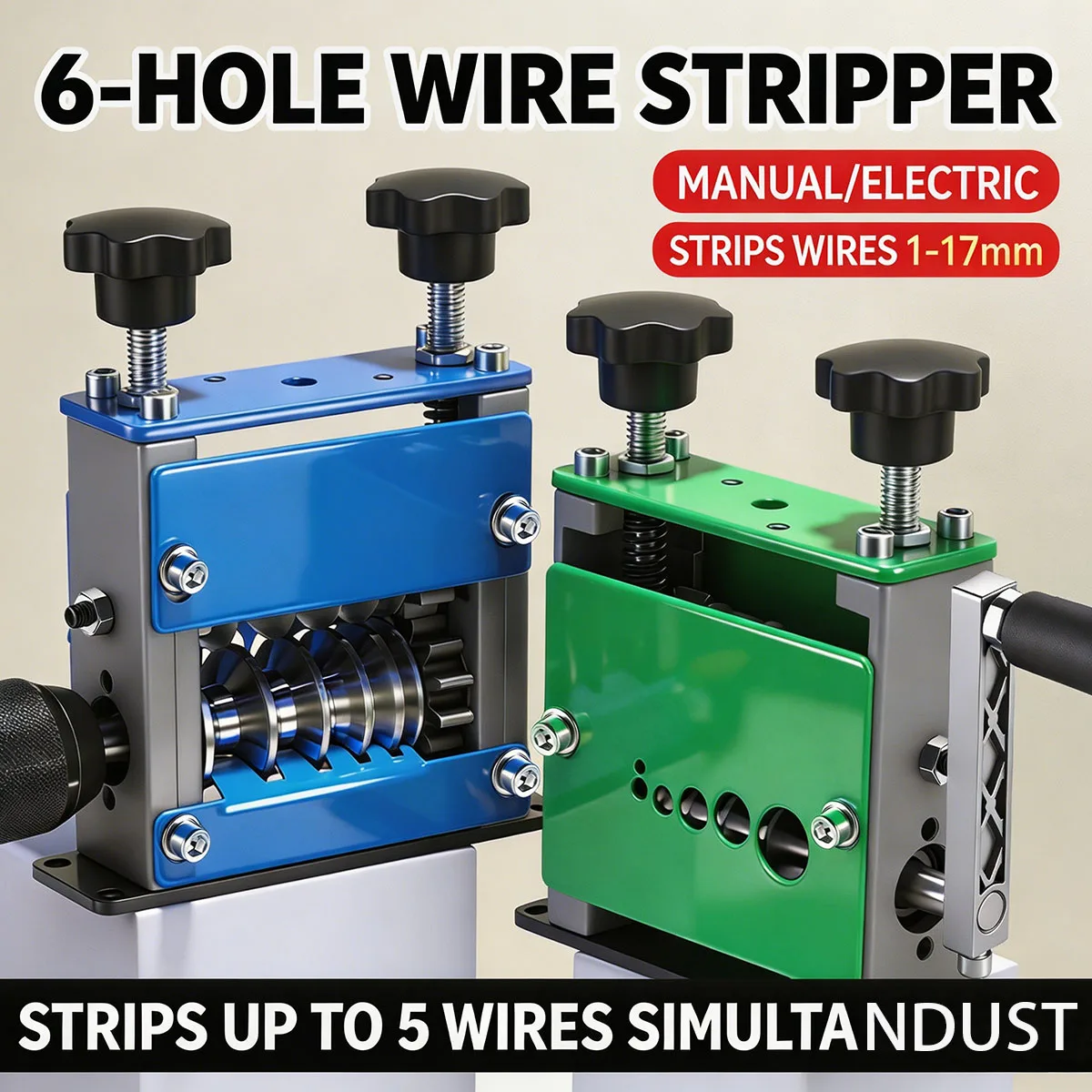 manual-dual-drive-wire-stripper-1-17mm-copper-cable-recovery-machine-hand-crank-electric-drill-compatible-scrap-wire-peeler