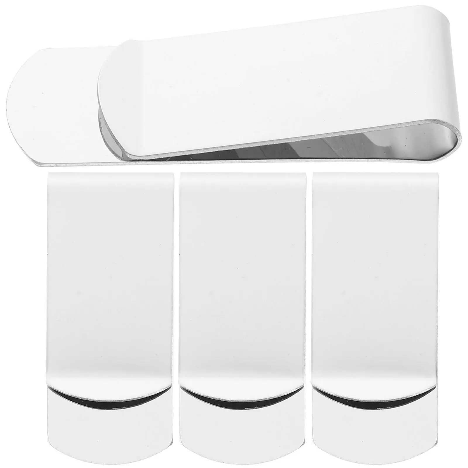 4 Pcs Wallet Money Clip Stainless Steel Cash Clips Cards Storage Portable Portable Money Clip Practical Reusable Outdoor