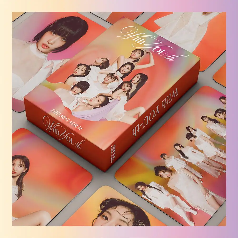 XIURAN 55Pcs/Box TWICE With YOU-th Mini Album Photocard KPOP Lomo Card (READY STOCK)