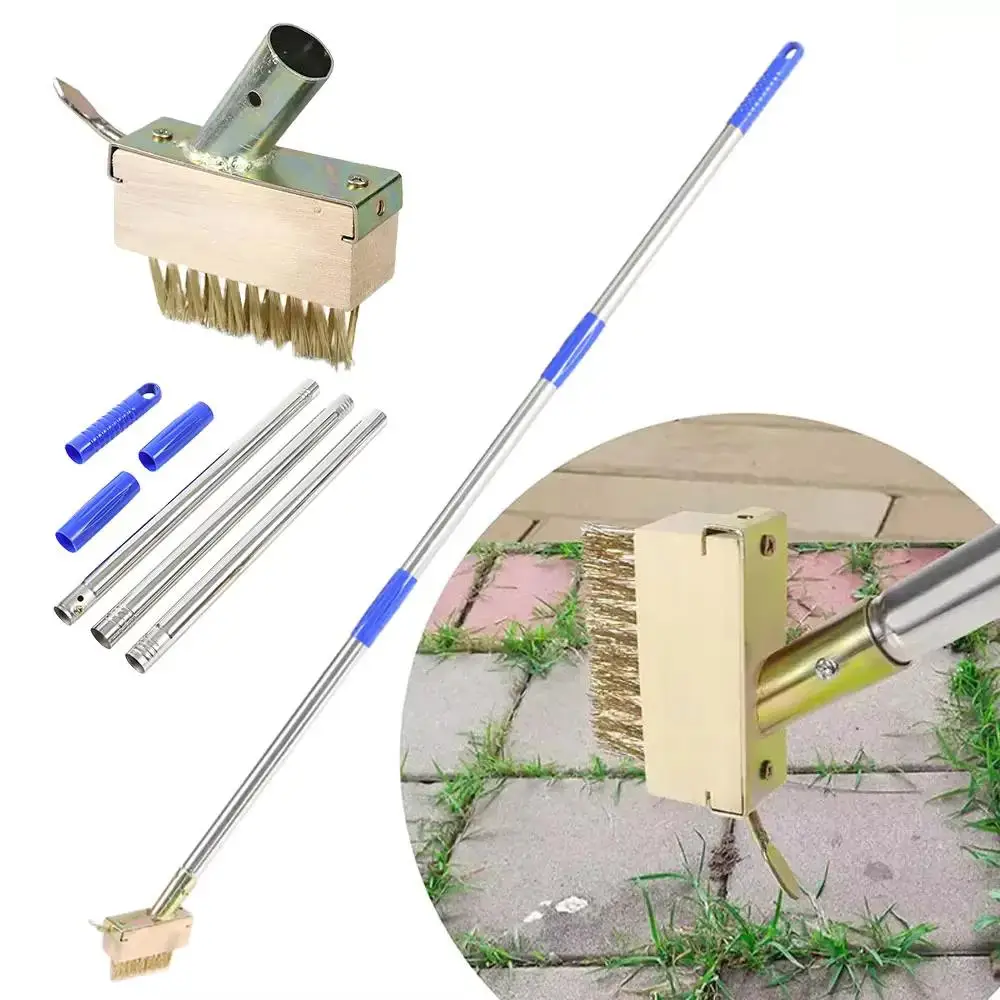 2pcs Brush Manual Weeders Bristles Replacement Brushes Garden Cleaning Brushes For Moss And Weeds Steel Brush