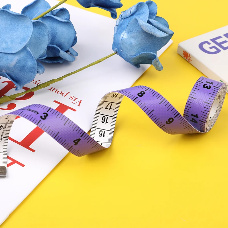 Fniiva 3pcs 1.5M colorful ruler Body Measuring Tape Ruler Sewing Tailor Tape Mini Seamstress Measure Soft Flat Centimeter