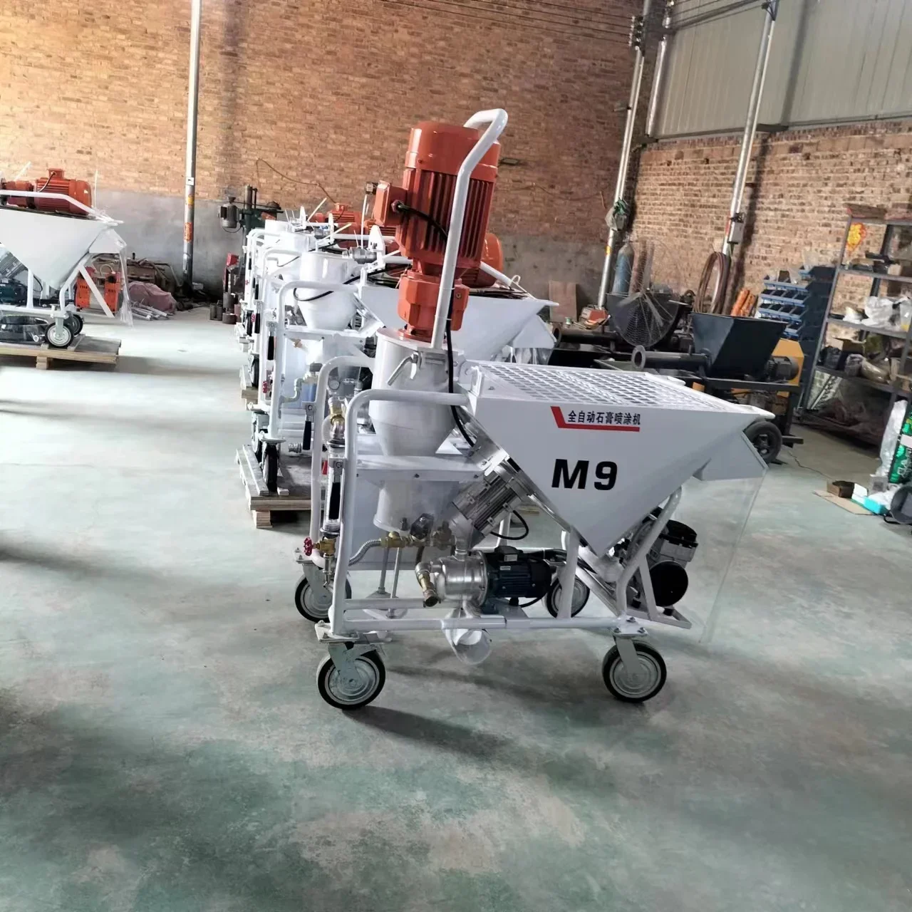 Full automatic dry powder spray machine High Pressure Gypsum spraying machine