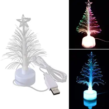 Tree Light Christmas Fiber Optic Lights Tree Fiber USB Fiber Optic Christmas Tree Mini…
