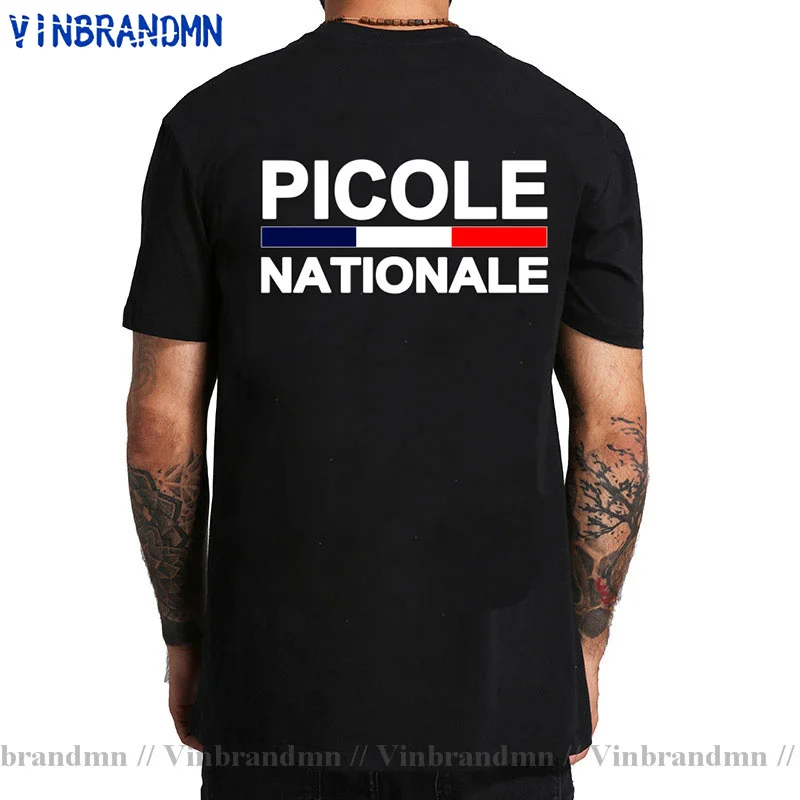 Picole Nationale T Shirt Loose Men Cotton Printed T-shirt National Picole TShirts Humorous Homme tshirt Classical Tops Tee Shirt