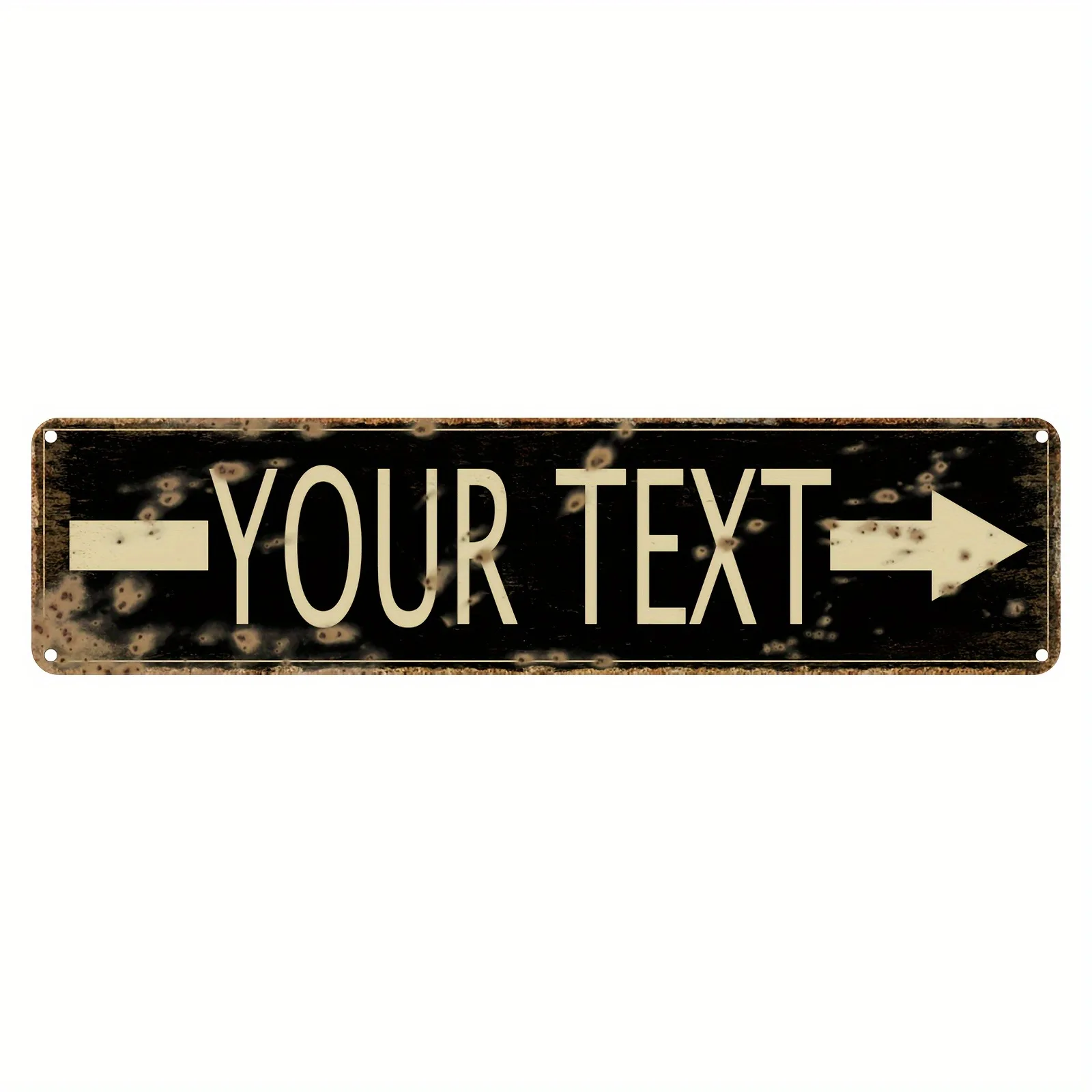 CIFbuy Custom Personalized Aluminum Street Sign, Custom Name Text, Wall Art Decor Only, Indoor Outdoor Home Garden Plaque