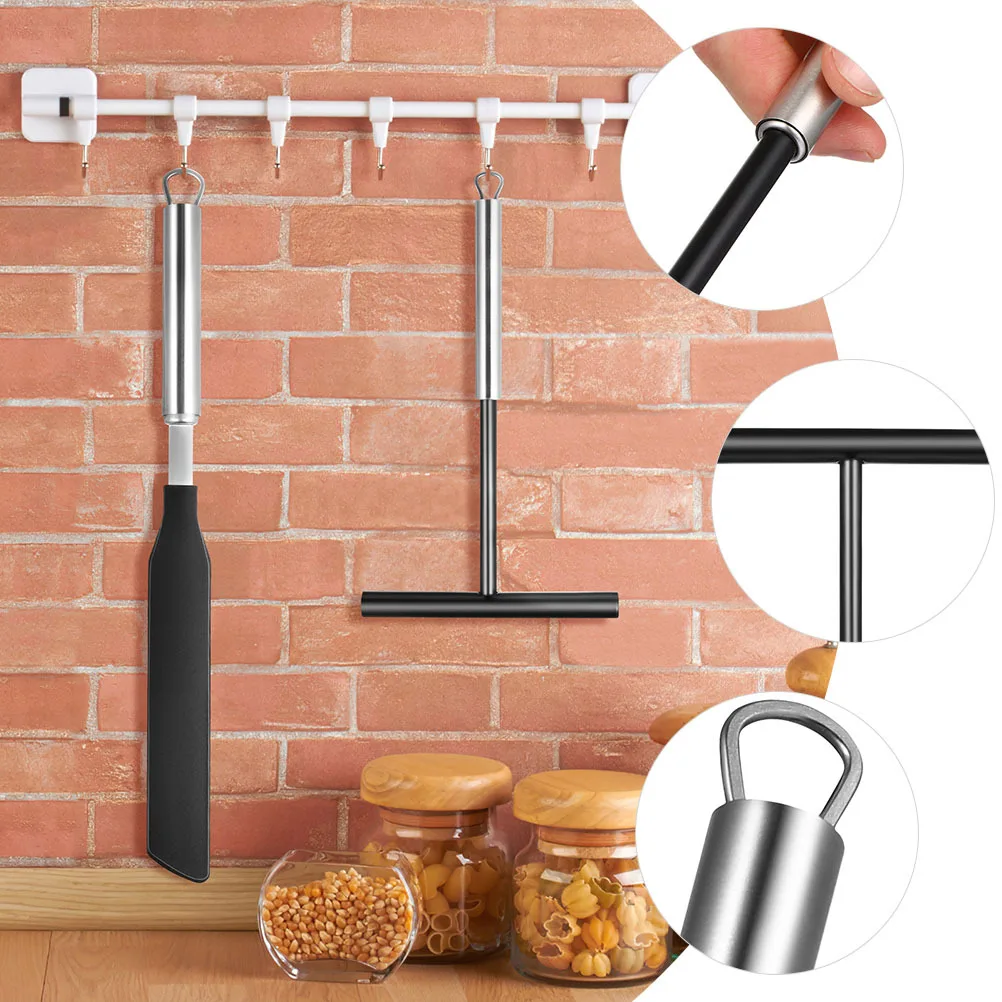 

2 set Cake Scraper Set Stainless Steel Pancake Tool Non-Stick Compatible Crepe Spreader Kitchen Accessory Practical Crepe