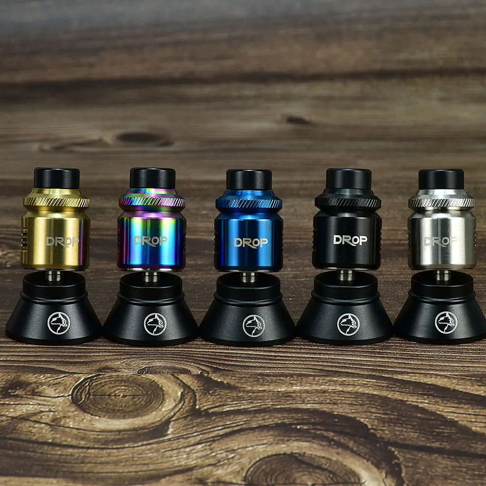 

Wolfcoolvape Drop V2 RDA Drop RDA V2 Vape емкость, двойная катушка 24 мм 316 SS распылитель электронной сигареты испаритель rda vs Coilturd AN V2 RDA