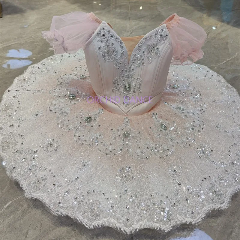 المهنية عالية الجودة 12 طبقات الاطفال الفتيات مرحلة الأداء ارتداء الجنية دمية نفخة الأكمام الباليه توتو ازياء