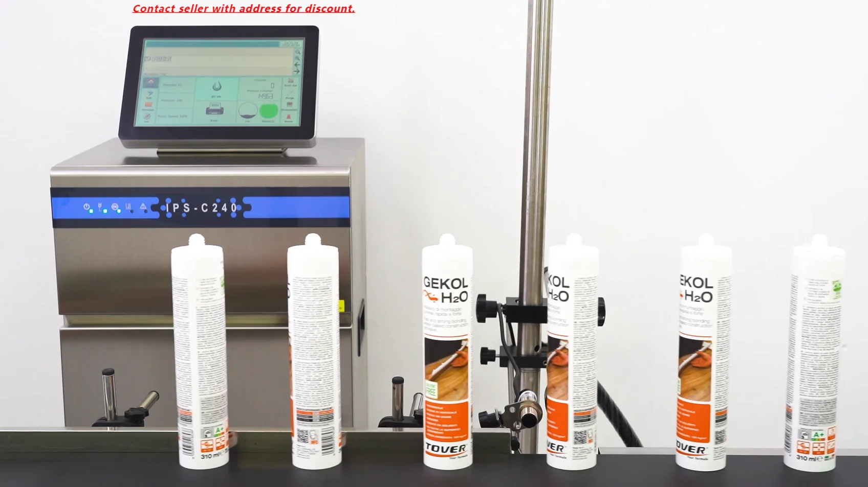 

High Speed Continuous Inkjet Printer Used For Printing Expiration Dates Lot Number On PET Bottles Beer Cans Coding Machine