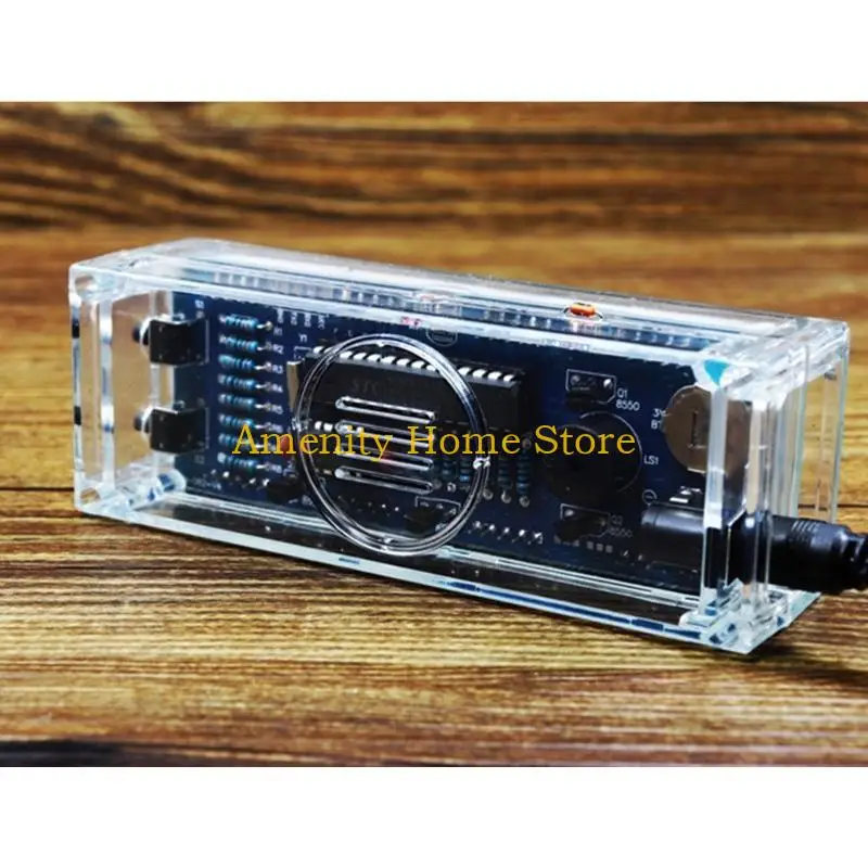 F26C Digital Clock DIY Build Set com Case Solding Learning Ensthing Project